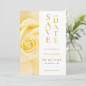 Yellow Rose Wedding Bewaar de datum Save The Date (Staand voorkant)