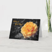 Yellow Rose Wedding Blessing Gefeliciteerd Kaart (Voorkant)