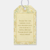 Yellow Rose Wedding Cadeaulabel (Achterkant)