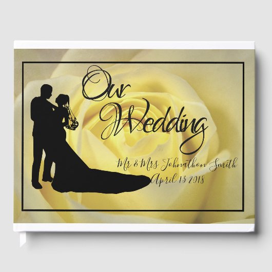 Yellow Rose Wedding Gastenboek (Voorkant)