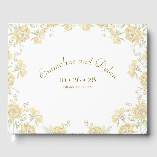 Yellow Rose Wedding Gastenboek (Voorkant)