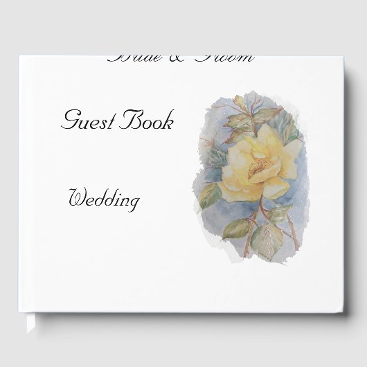 Yellow Rose Wedding Gastenboek (Voorkant)