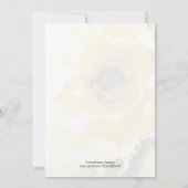 Yellow Rose Wedding Invitation Kaart (Achterkant)