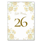 Yellow Rose Wedding Kaart (Achterkant)