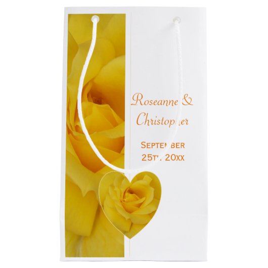 Yellow Rose Wedding Klein Cadeauzakje (Voorkant)