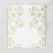 Yellow Rose Wedding Plaatskaartje (Buitenkant ongevouwen)