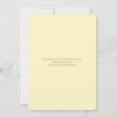Yellow Rose Wedding Save the Date Kaart (Achterkant)