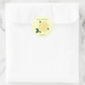 Yellow Rose Wedding Save the date Stickers (Tas)