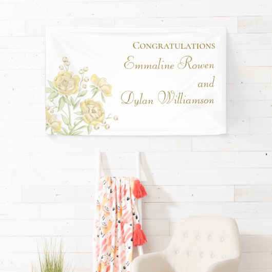 Yellow Rose Wedding Spandoek (Insitu)