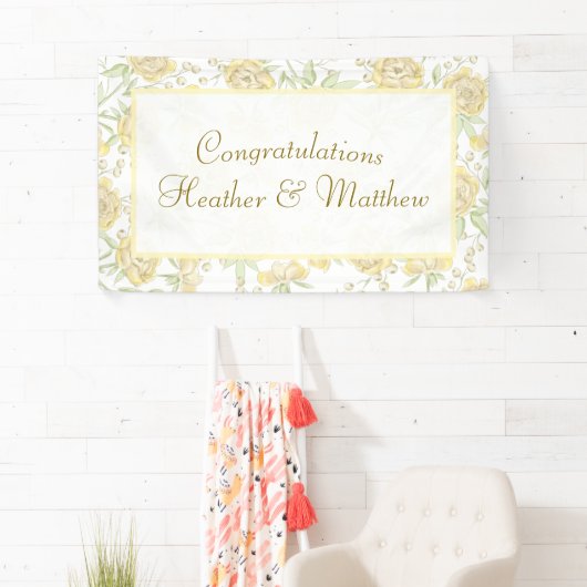 Yellow Rose Wedding Spandoek (Insitu)