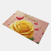 Yellow Rose Welcome Mat (Schuin)