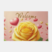 Yellow Rose Welcome Mat (Voorkant)