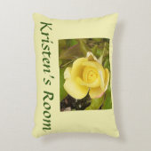Yellow Rosebud Accent Kussen (Voorkant(Verticaal))