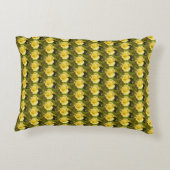 Yellow Rosebud Accent Kussen (Achterkant)