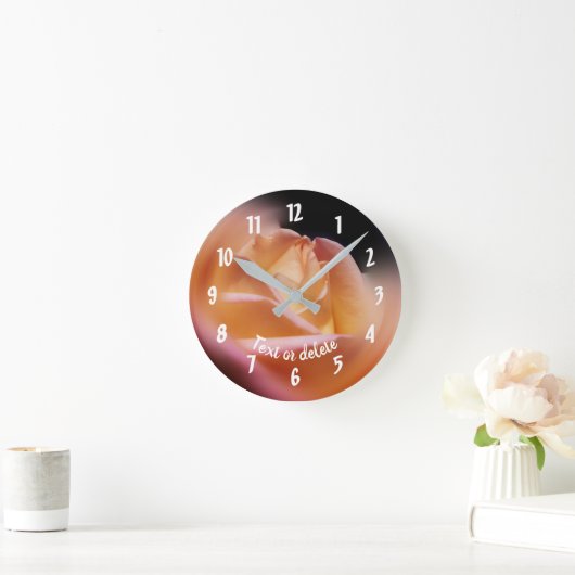 Yellow Rosebud, gepersonaliseerd Ronde Klok (Huis)