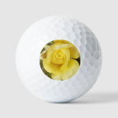 Yellow Rosebud Golfballen (Voorkant)