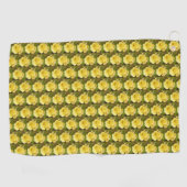 Yellow Rosebud Golfhanddoek (Horizontaal)