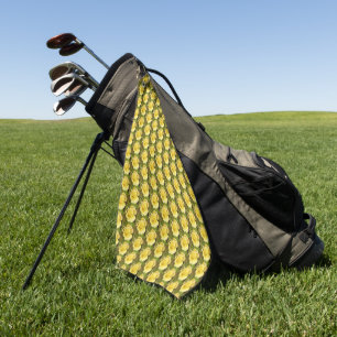 Yellow Rosebud Golfhanddoek