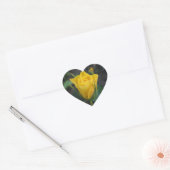Yellow Rosebud Hart Sticker (Envelop)