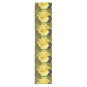 Yellow Rosebud Korte Tafelloper (Voorkant)