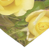 Yellow Rosebud Korte Tafelloper (Hoek)