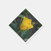 Yellow Rosebud Servet (Hoek)
