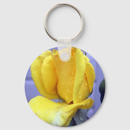 Yellow Rosebud Sleutelhanger (Voorkant)