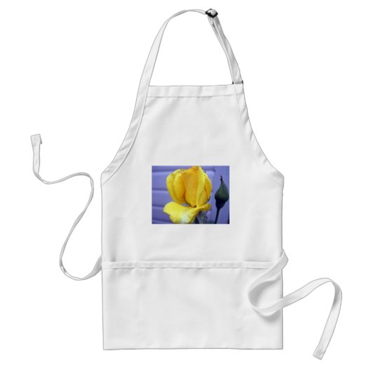 Yellow Rosebud Standaard Schort (Voorkant)
