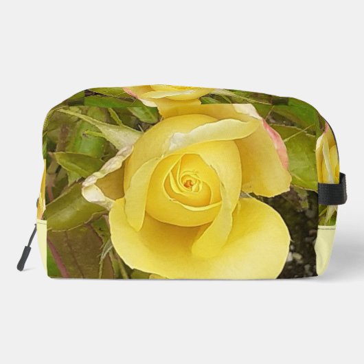 Yellow Rosebud Toilettasje (Achterkant)