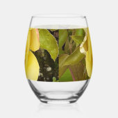 Yellow Rosebud Wijnglas Zonder Voet (Rechts)