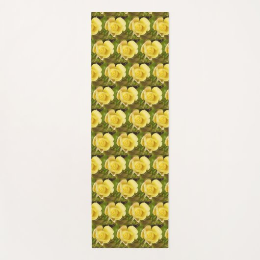 Yellow Rosebud Yogamat (Voorkant)