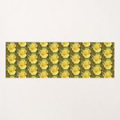 Yellow Rosebud Yogamat (Voorkant (horizontaal))
