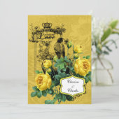 Yellow Roses 5x7 Weddenschap Kaart (Staand voorkant)