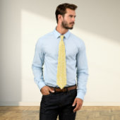 Yellow Roses and leaves pattern Stropdas