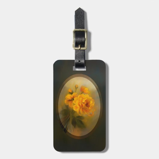 Yellow Roses Bagagelabel (Voorkant verticaal)