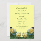 Yellow Roses Bloemen Party Kaart (Voorkant)