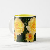 Yellow Roses Cup Tweekleurige Koffiemok (Voorkant links)