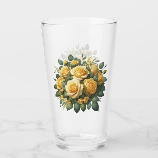 Yellow Roses Drinkware Tumbler (Achterkant)