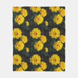 YELLOW ROSES fleece
