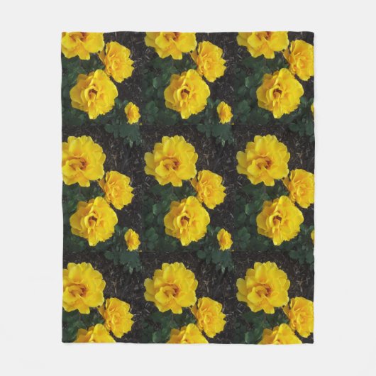 YELLOW ROSES fleece (Voorkant)
