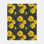 YELLOW ROSES fleece Deken (Voorkant)