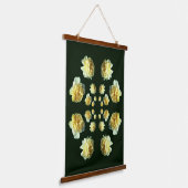 Yellow Roses Flower Art Abstract Hangend Wandkleed (Gebogen)