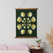 Yellow Roses Flower Art Abstract Hangend Wandkleed (Slaapkamer)