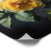 Yellow Roses Flower Art Print Poster (Hoek)