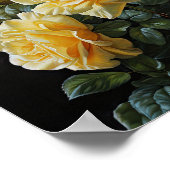 Yellow Roses Flower Art Print Poster (Hoek)