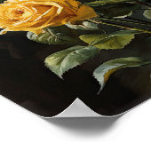 Yellow Roses Flower Art Print Poster (Hoek)