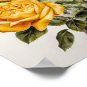 Yellow Roses Flower Art Print Poster (Hoek)
