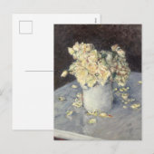 Yellow Roses in a Vase van Caillebott Impressionis Feestdagenkaart (Voorkant / Achterkant)