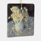 Yellow Roses in a Vase van Caillebott Impressionis Keramisch Ornament (Rechts)