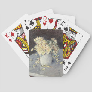 Yellow Roses in a Vase van Caillebott Impressionis Pokerkaarten